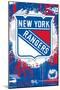 NHL New York Rangers - Maximalist Logo 23-Trends International-Mounted Poster