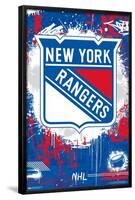 NHL New York Rangers - Maximalist Logo 23-Trends International-Framed Poster