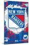 NHL New York Rangers - Maximalist Logo 23-Trends International-Mounted Poster