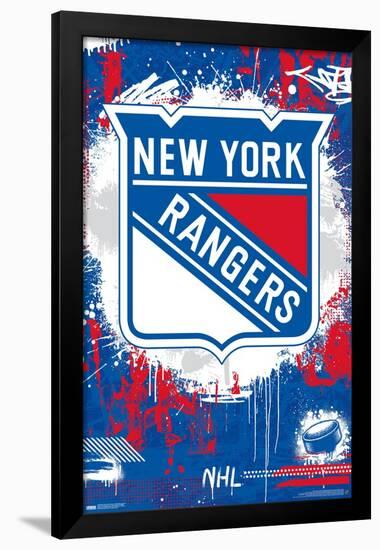 NHL New York Rangers - Maximalist Logo 23-Trends International-Framed Poster