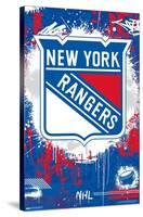 NHL New York Rangers - Maximalist Logo 23-Trends International-Stretched Canvas