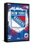 NHL New York Rangers - Maximalist Logo 23-Trends International-Framed Stretched Canvas