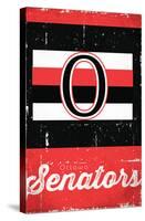 NHL Ottawa Senators - Retro Logo 13-Trends International-Stretched Canvas