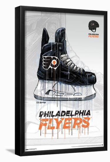 NHL Philadelphia Flyers - Drip Skate 21-Trends International-Framed Poster