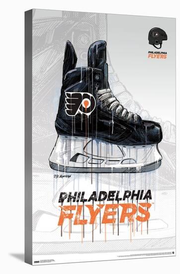 NHL Philadelphia Flyers - Drip Skate 21-Trends International-Stretched Canvas