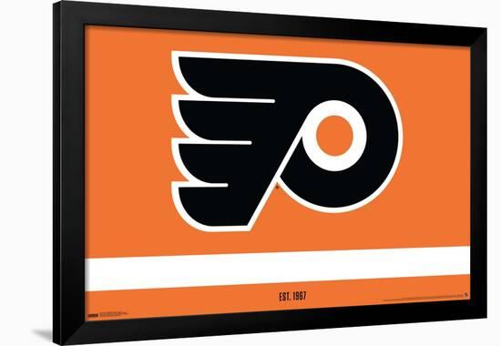 NHL Philadelphia Flyers - Logo 21-Trends International-Framed Poster