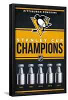 NHL Pittsburgh Penguins - Champions 23-Trends International-Framed Poster