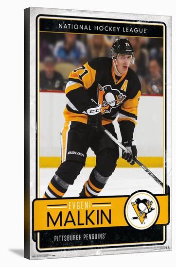 NHL Pittsburgh Penguins - Evgeni Malkin 16-Trends International-Stretched Canvas