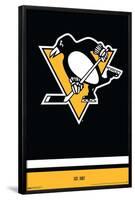 NHL Pittsburgh Penguins - Logo 21-Trends International-Framed Poster