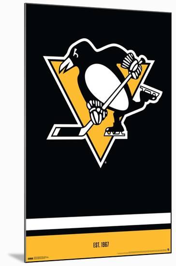 NHL Pittsburgh Penguins - Logo 21-Trends International-Mounted Poster
