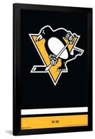 NHL Pittsburgh Penguins - Logo 21-Trends International-Framed Poster