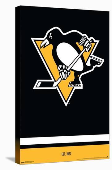 NHL Pittsburgh Penguins - Logo 21-Trends International-Stretched Canvas