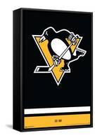 NHL Pittsburgh Penguins - Logo 21-Trends International-Framed Stretched Canvas