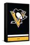 NHL Pittsburgh Penguins - Logo 21-Trends International-Framed Stretched Canvas