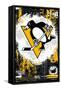 NHL Pittsburgh Penguins - Maximalist Logo 23-Trends International-Framed Stretched Canvas