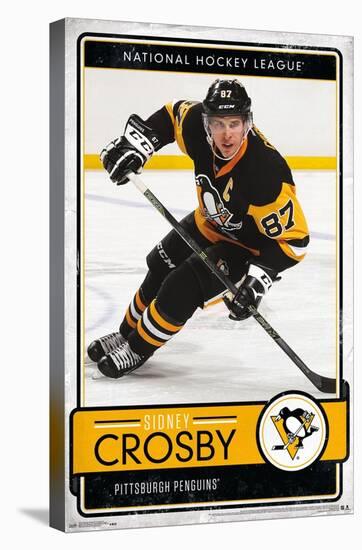 NHL Pittsburgh Penguins - Sidney Crosby 16-Trends International-Stretched Canvas