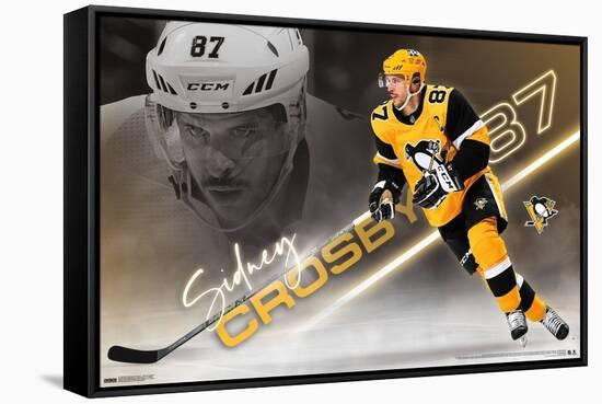 NHL Pittsburgh Penguins - Sidney Crosby 21-Trends International-Framed Stretched Canvas