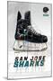 NHL San Jose Sharks - Drip Skate 21-Trends International-Mounted Poster