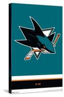 NHL San Jose Sharks - Logo 21-Trends International-Stretched Canvas