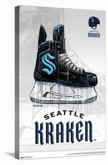 NHL Seattle Kraken - Drip Skate 20-Trends International-Stretched Canvas