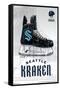 NHL Seattle Kraken - Drip Skate 20-Trends International-Framed Stretched Canvas