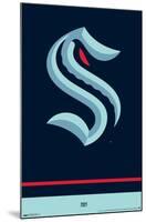 NHL Seattle Kraken - Logo 21-Trends International-Mounted Poster