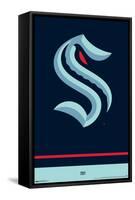 NHL Seattle Kraken - Logo 21-Trends International-Framed Stretched Canvas