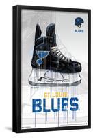 NHL St. Louis Blues - Drip Skate 21-Trends International-Framed Poster