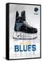 NHL St. Louis Blues - Drip Skate 21-Trends International-Framed Stretched Canvas