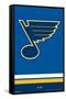 NHL St. Louis Blues - Logo 21-Trends International-Framed Stretched Canvas