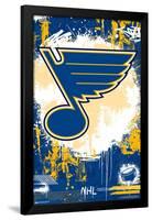 NHL St. Louis Blues - Maximalist Logo 23-Trends International-Framed Poster