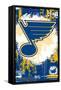 NHL St. Louis Blues - Maximalist Logo 23-Trends International-Framed Stretched Canvas