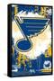 NHL St. Louis Blues - Maximalist Logo 23-Trends International-Framed Stretched Canvas