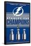 NHL Tampa Bay Lightning - Champions 23-Trends International-Framed Poster