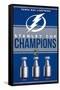NHL Tampa Bay Lightning - Champions 23-Trends International-Framed Stretched Canvas