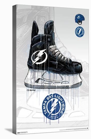 NHL Tampa Bay Lightning - Drip Skate 21-Trends International-Stretched Canvas