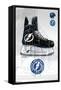 NHL Tampa Bay Lightning - Drip Skate 21-Trends International-Framed Stretched Canvas