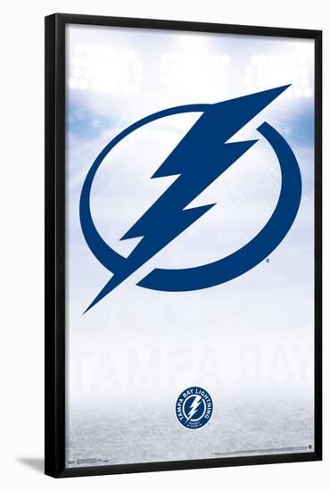 NHL Tampa Bay Lightning - Logo 17-Trends International-Framed Poster