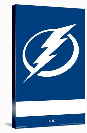 NHL Tampa Bay Lightning - Logo 21-Trends International-Stretched Canvas