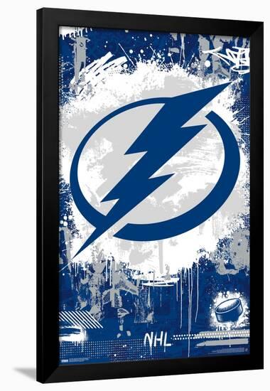 NHL Tampa Bay Lightning - Maximalist Logo 23-Trends International-Framed Poster