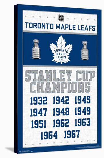 NHL Toronto Maple Leafs - Champions 16-Trends International-Stretched Canvas