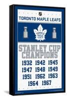 NHL Toronto Maple Leafs - Champions 16-Trends International-Framed Stretched Canvas