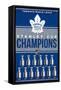 NHL Toronto Maple Leafs - Champions 23-Trends International-Framed Stretched Canvas