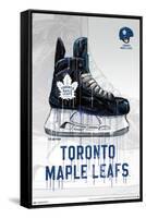 NHL Toronto Maple Leafs - Drip Skate 20-Trends International-Framed Stretched Canvas