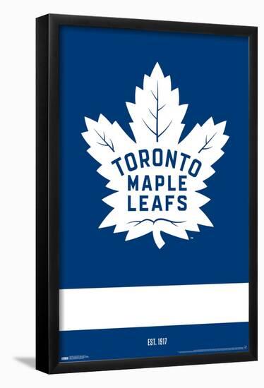 NHL Toronto Maple Leafs - Logo 21-Trends International-Framed Poster