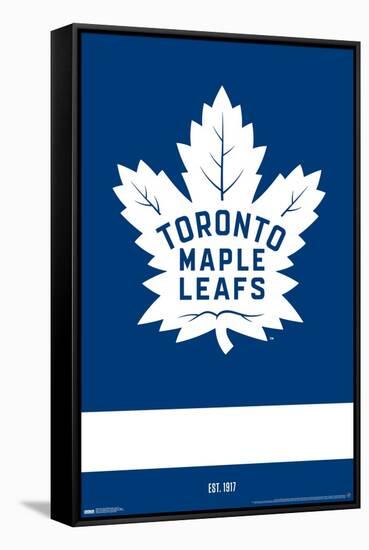 NHL Toronto Maple Leafs - Logo 21-Trends International-Framed Stretched Canvas