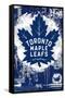 NHL Toronto Maple Leafs - Maximalist Logo 23-Trends International-Framed Stretched Canvas