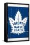 NHL Toronto Maple Leafs - Retro Logo 16-Trends International-Framed Stretched Canvas