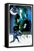 NHL Vancouver Canucks - Brock Boeser 18-Trends International-Framed Stretched Canvas