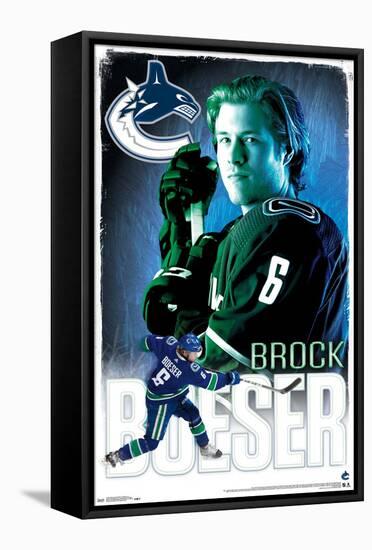 NHL Vancouver Canucks - Brock Boeser 18-Trends International-Framed Stretched Canvas